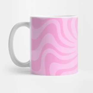 Pink Retro Swirl Spiral 70s Abstract Mug